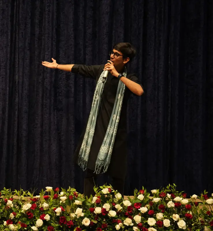 On stage